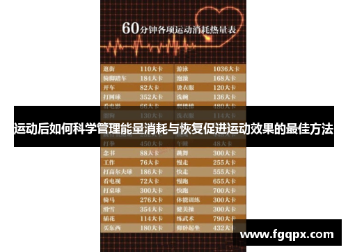 运动后如何科学管理能量消耗与恢复促进运动效果的最佳方法